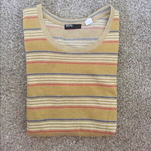 Women's Striped Yellow Top